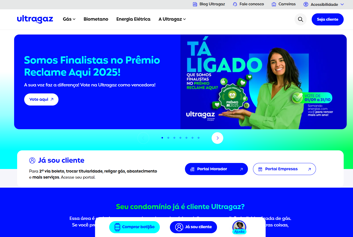 Ultragaz Website